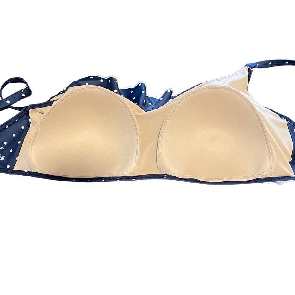 Summersalt- Women’s The Ruffle Marina Bikini Navy and White Dot Plus Size 20/22 - Picture 5 of 12